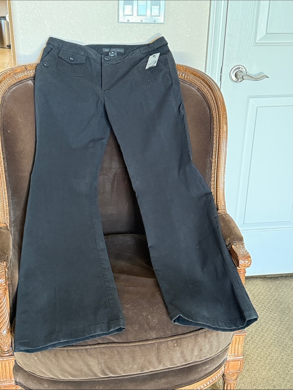 Marc By Marc Jacobs Black Wide Flare Jeans